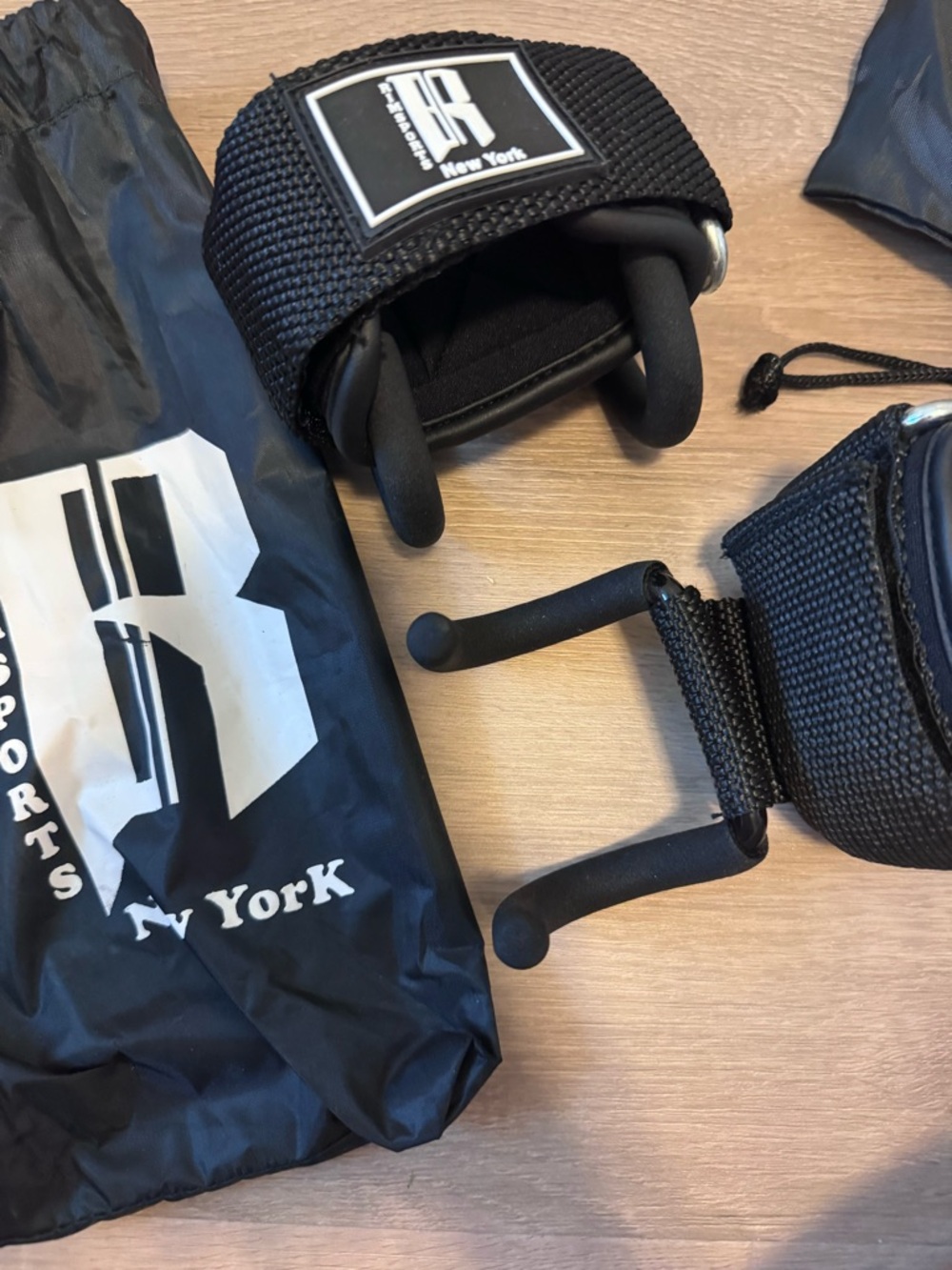 Rimspoets New York Black Wrist/Hand Straps for Men - Support Lifting Straps